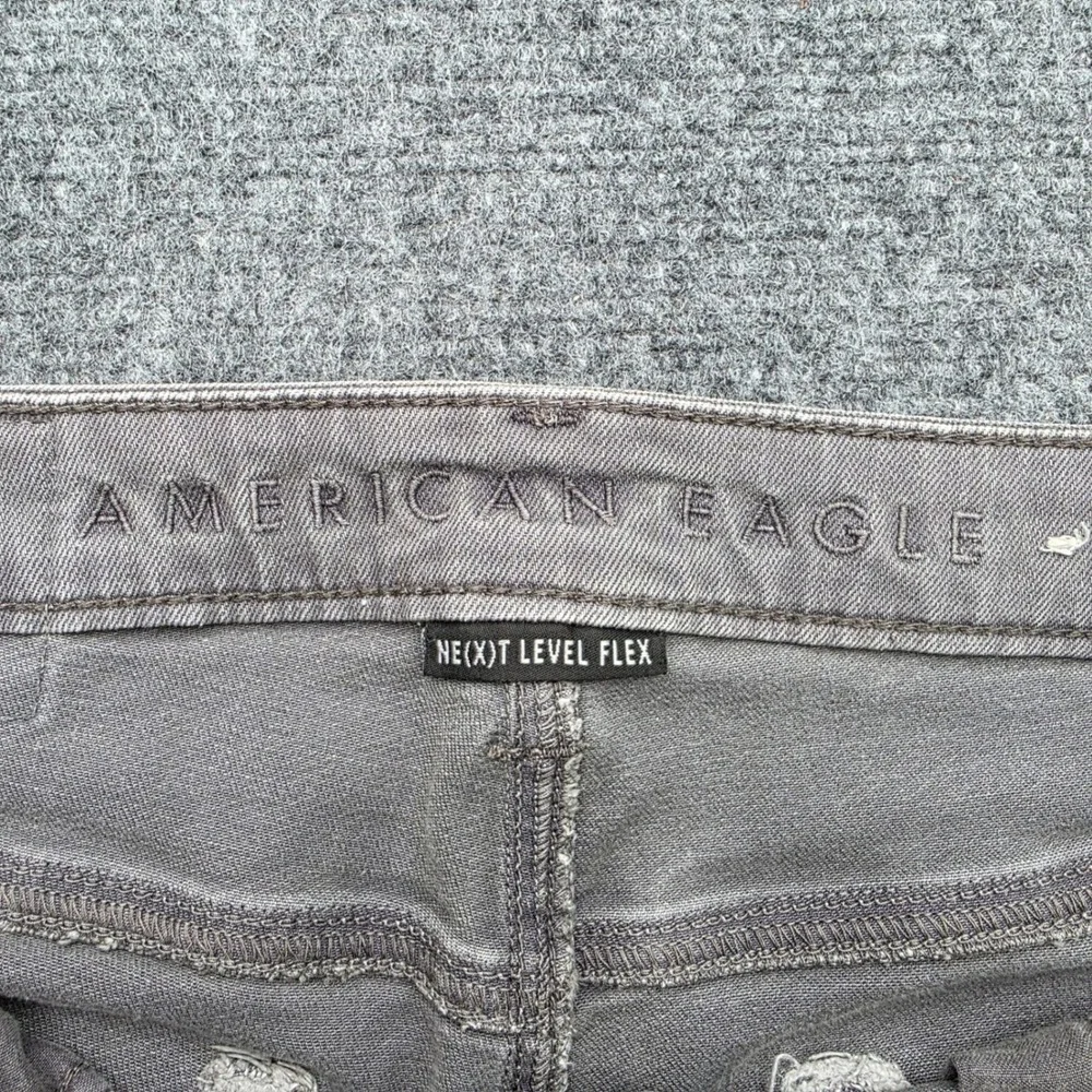 American Eagle Ne(x)t Level Flex Mens Gray Slim Straight Jeans 30x32 Stretch